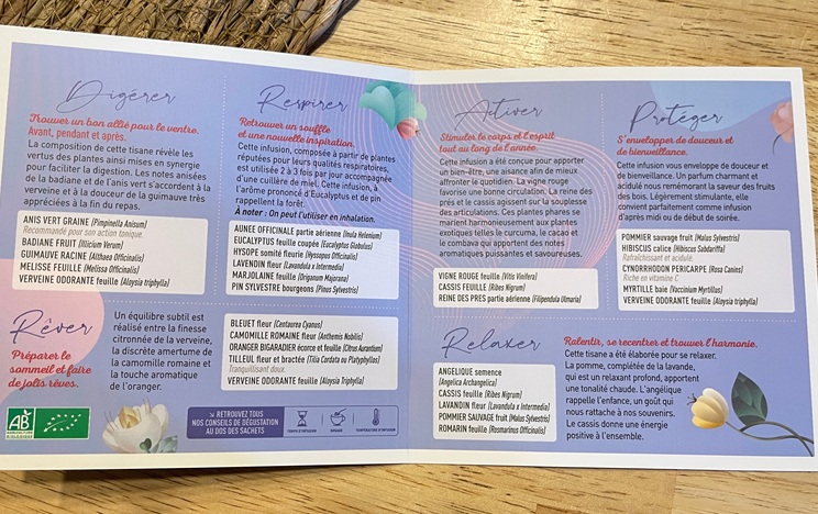 Coffret tisanes bio Les Vertueuses — 6 infusions bienfaisantes