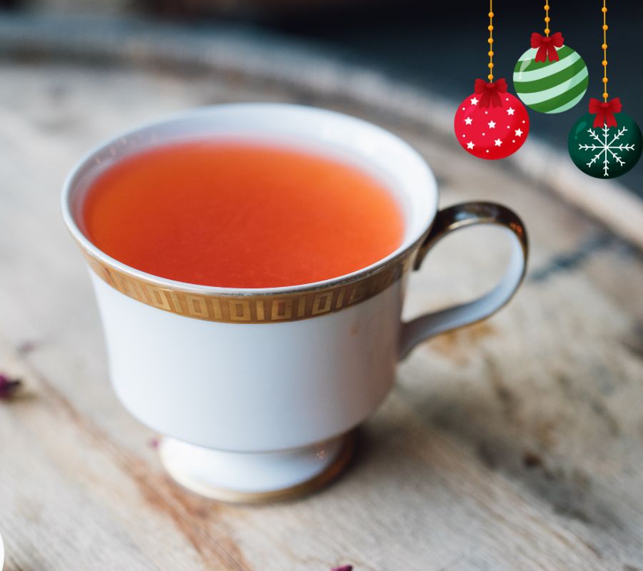 Rooibos de Noël Bonhomme de Neige — amande, coco, cerise