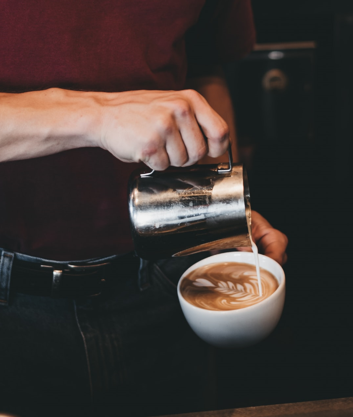 latte art coffee shop Acapella